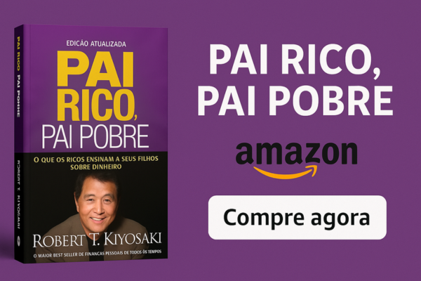 capa do livro, pai rico pai pobre, venda na amazom
